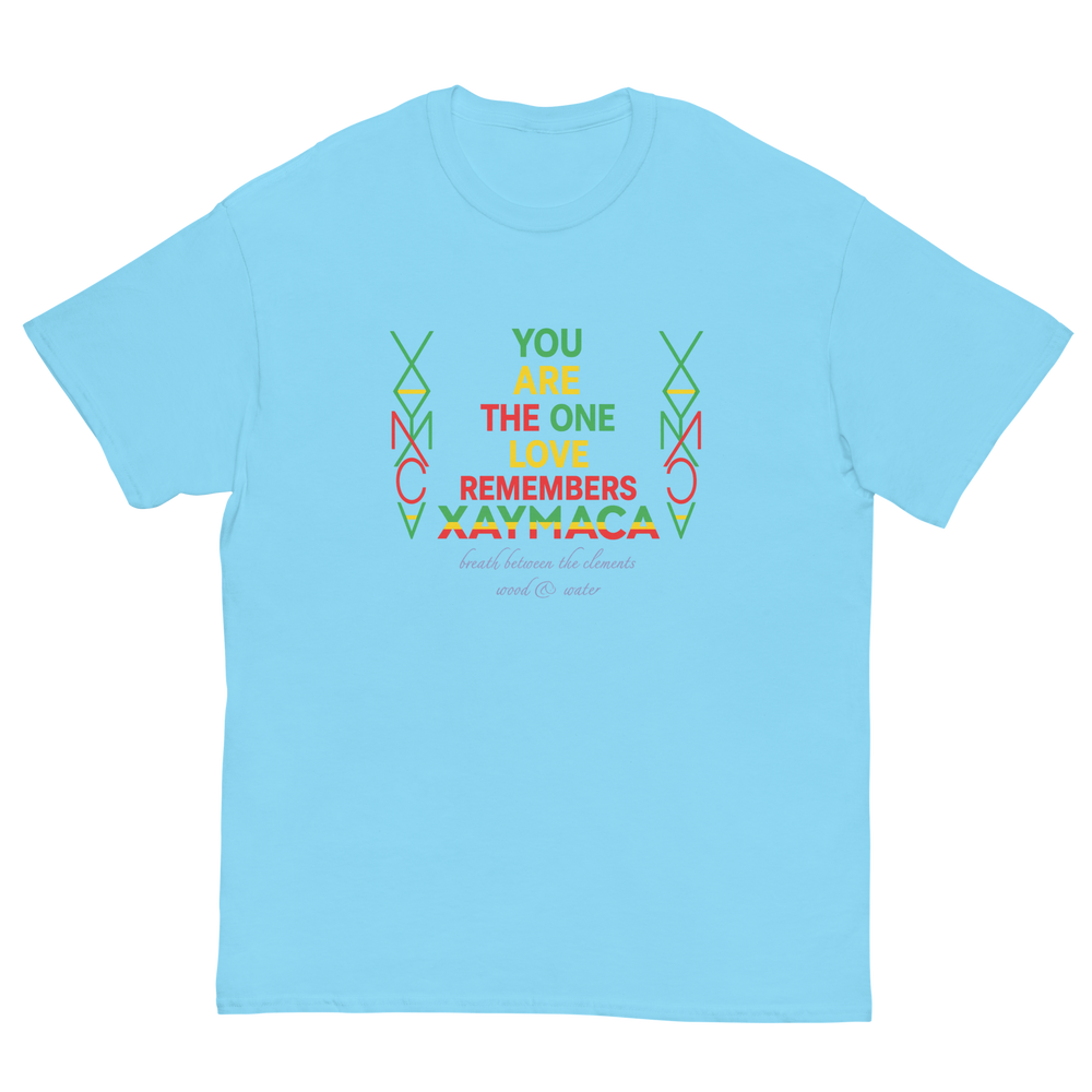 XAYMACA T-shirt, Sky, front view.