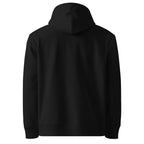 i ❤️ geometry hoodie, Black, back view.