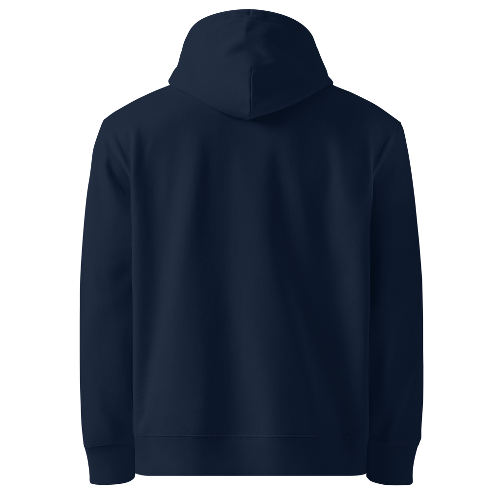 booneness is oneness hoodie, French Navy, back view.